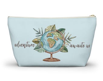Borsa per accessori da viaggio: grande borsa per il trucco, tema avventura