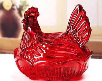 Amberina, Hen on Nest - Etsy