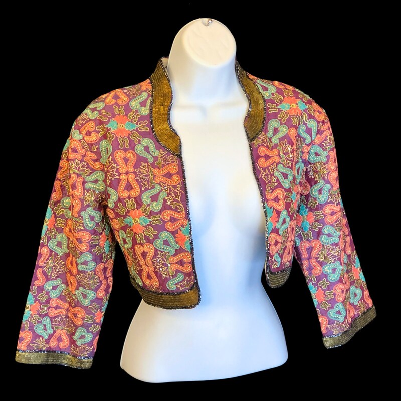 Boheme Button-Collar Zipper Jacket