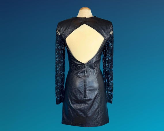 strapless open back dress Prada Lace Up Leather Halter Dress