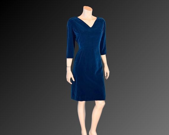 blue velvet wiggle dress Carnation Long Sleeve Knit Maxi Dress main image 1
