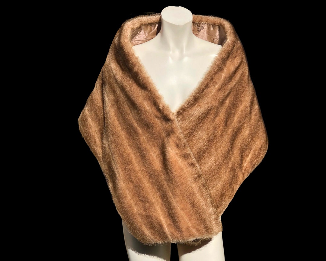 60s FAUX FUR Mink Wrap / Mink Fur Stole / Vegan Fur Shawl / OSFM - Etsy 60s FAUX FUR Mink Wrap / Mink Fur Stole / Vegan Fur Shawl / OSFM - Etsy