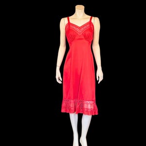 strapless open back dress Elegant Red Chiffon Slip Dress main image 1
