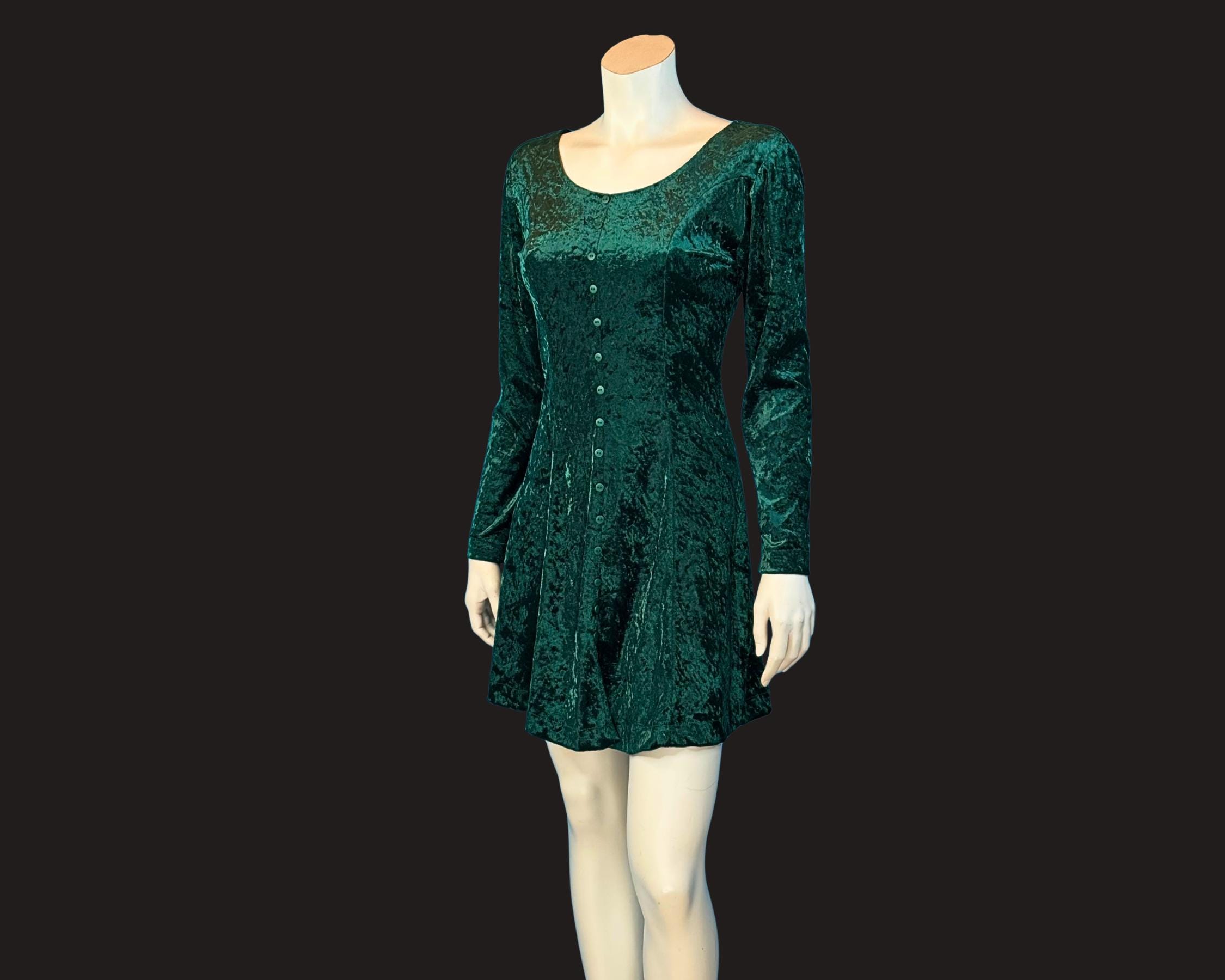 sachin and babi light blue dress Emerald Satin Batwing Mini Skater Dress main image 1