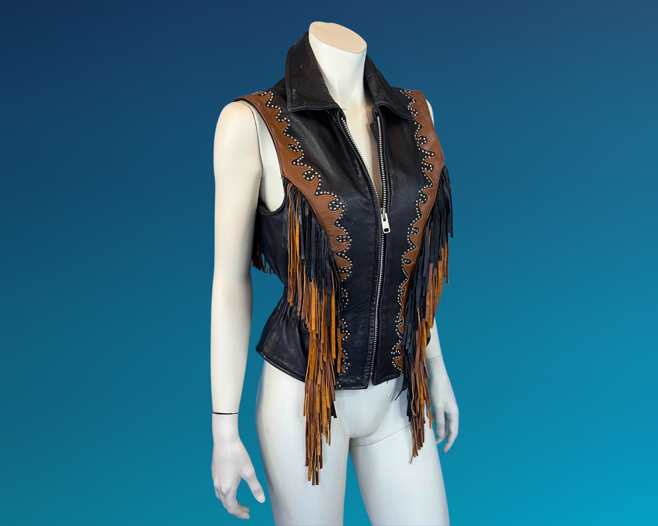 トップス NINE Fringe leather vest トップス NINE Fringe leather vest トップス NINE Fringe