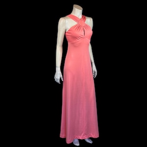 halter brown maxi dress Smocked LATTICE Back Halter Maxi Brown Dress Large main image 1