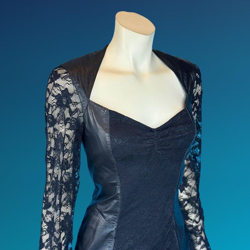 Leather Goth Dress