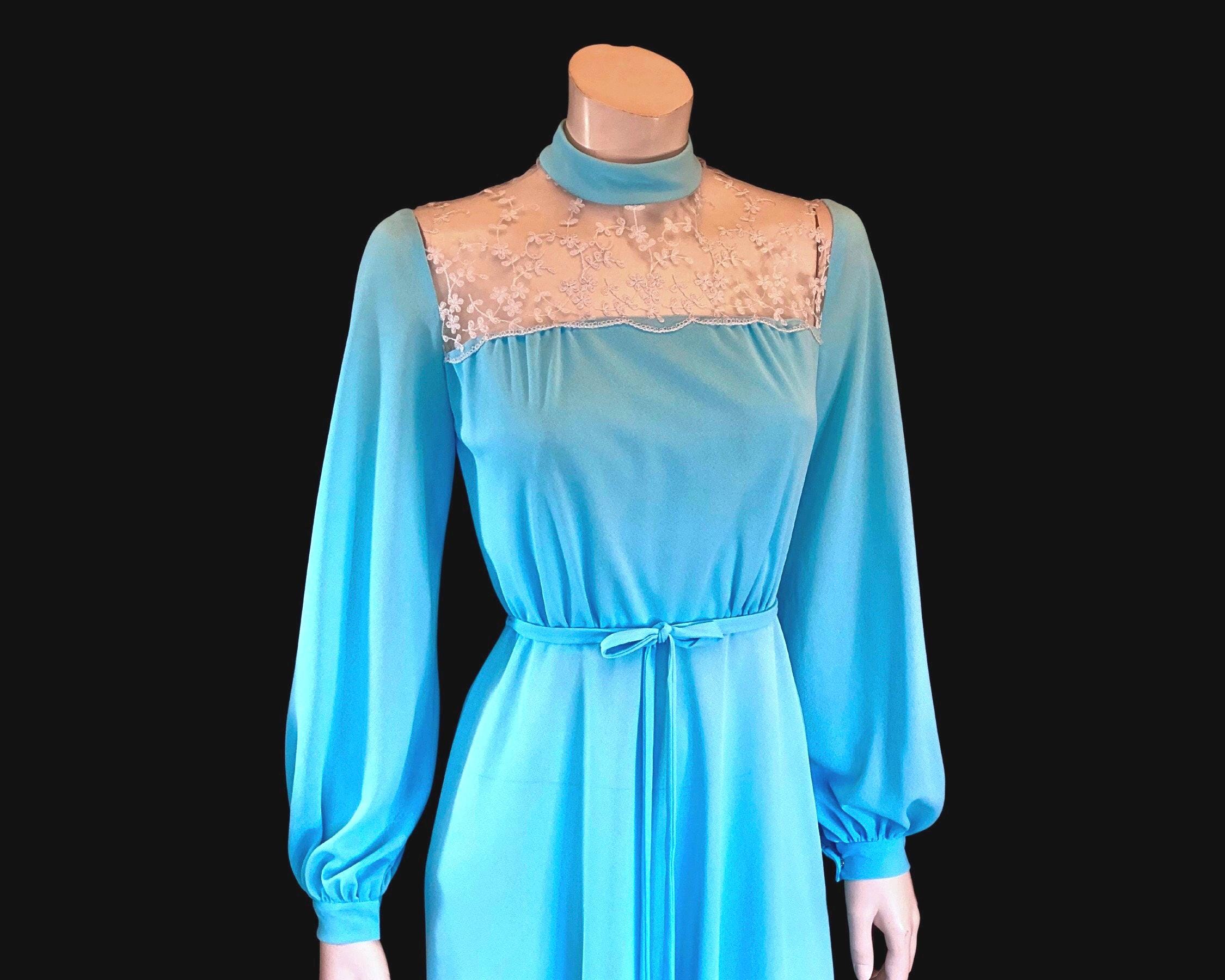 Long Sleeve Duck Egg Blue Maxi Dress Robins Egg Blue Dress