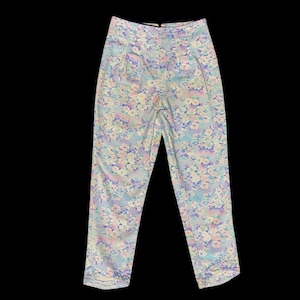 80s Floral Pants - Etsy Canada