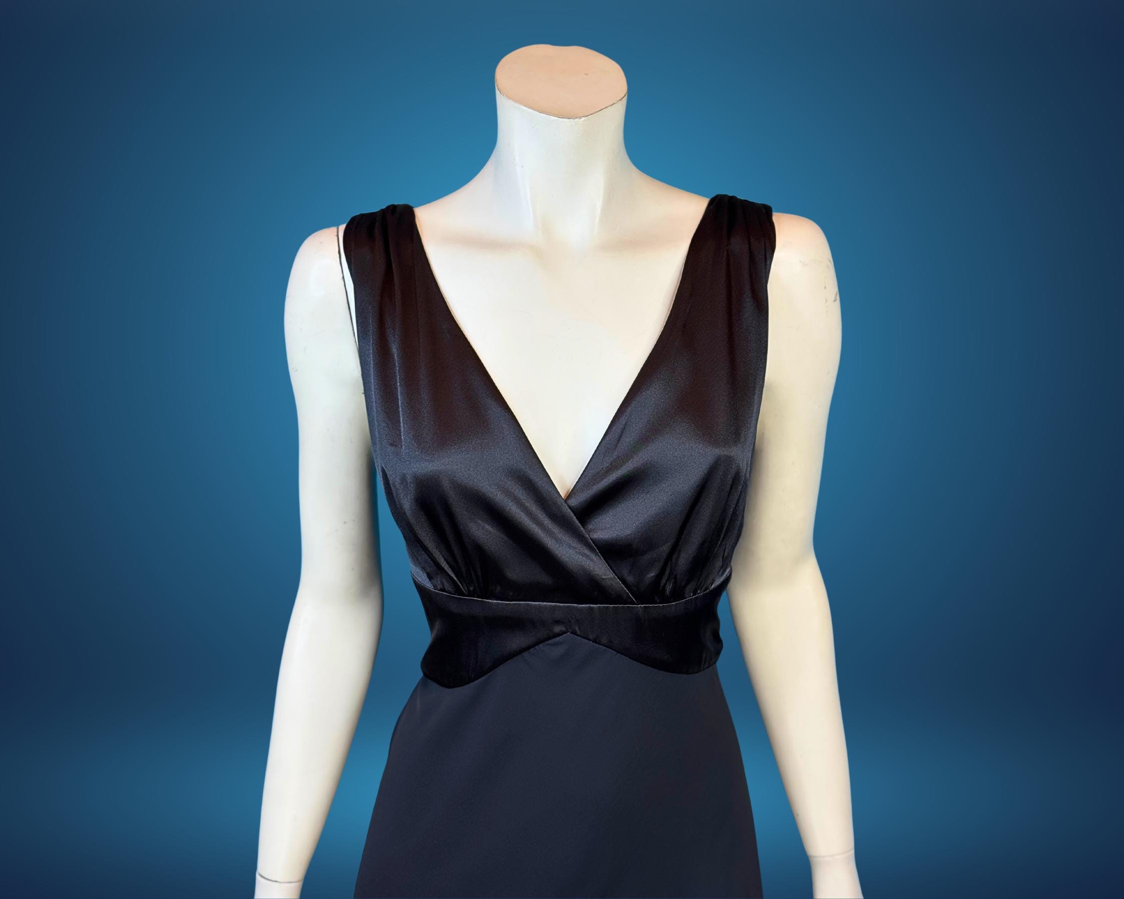 black handkerchief dress Manon Black Handkerchief Gown