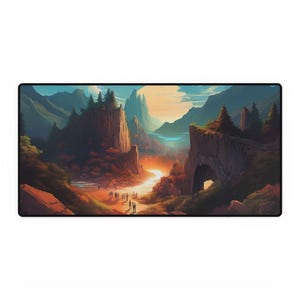 Scenic Desk Mat Artistic Mousepad for Home Office Gaming Desk Accessories Nature-Themed Workspace Decor Unique Gift for Professionals