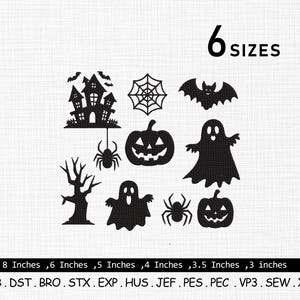 Halloween Embroidery Designs: Spooky Mini Bundle (Digital Download)