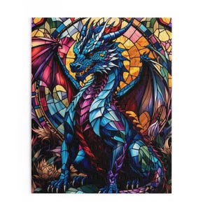 Stained Glass Dragon jigsaw puzzle　120/252/500