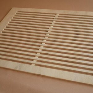 Small Wood Wall Vent Cover Decorative HVAC Register Handmade Hardwood Decor