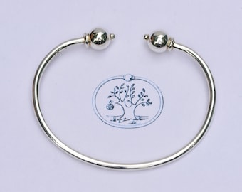 ORIGINAL Two Ball Open Cape Cod Screwball® by Eden Hand Arts - Sterling Silver