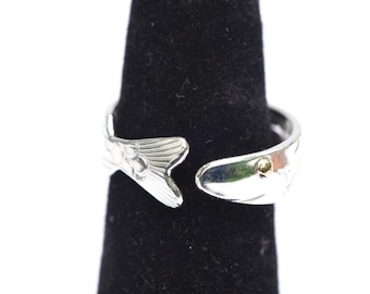 17.8mm Certified Natural Jade/ Emerald Green Nephrite Ring
