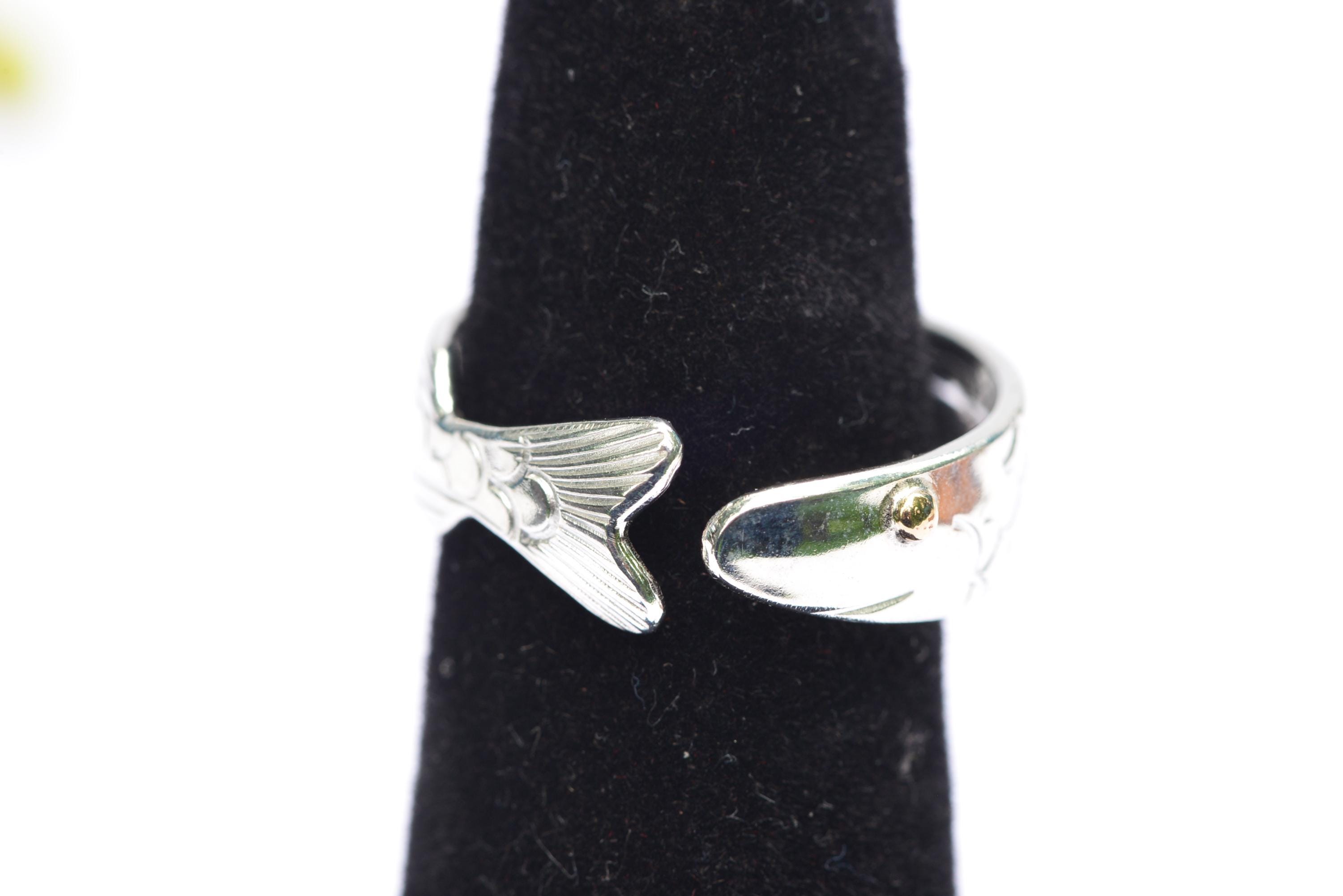 ORIGINAL Fish Ring by Eden Hand Arts - Sterling Silver