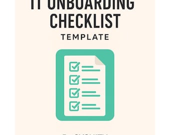 IT Onboarding Checklist – Editable Word & Printable PDF Template for New Employee Setup