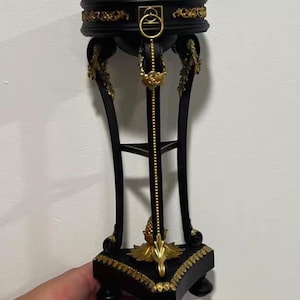 Mesa auxiliar alta para muebles de casa de muñecas en miniatura a escala 1/6