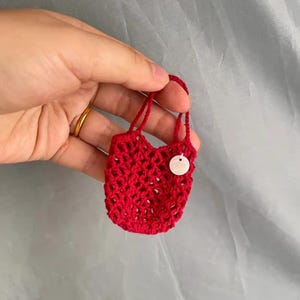 1/6 Scale Miniature Crochet Bag/Tote/Shoulder Bag/Crochet Art