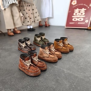Leren laarzen voor Blythe/Obitsu22/24/Jacoosun/Fashion Dolls