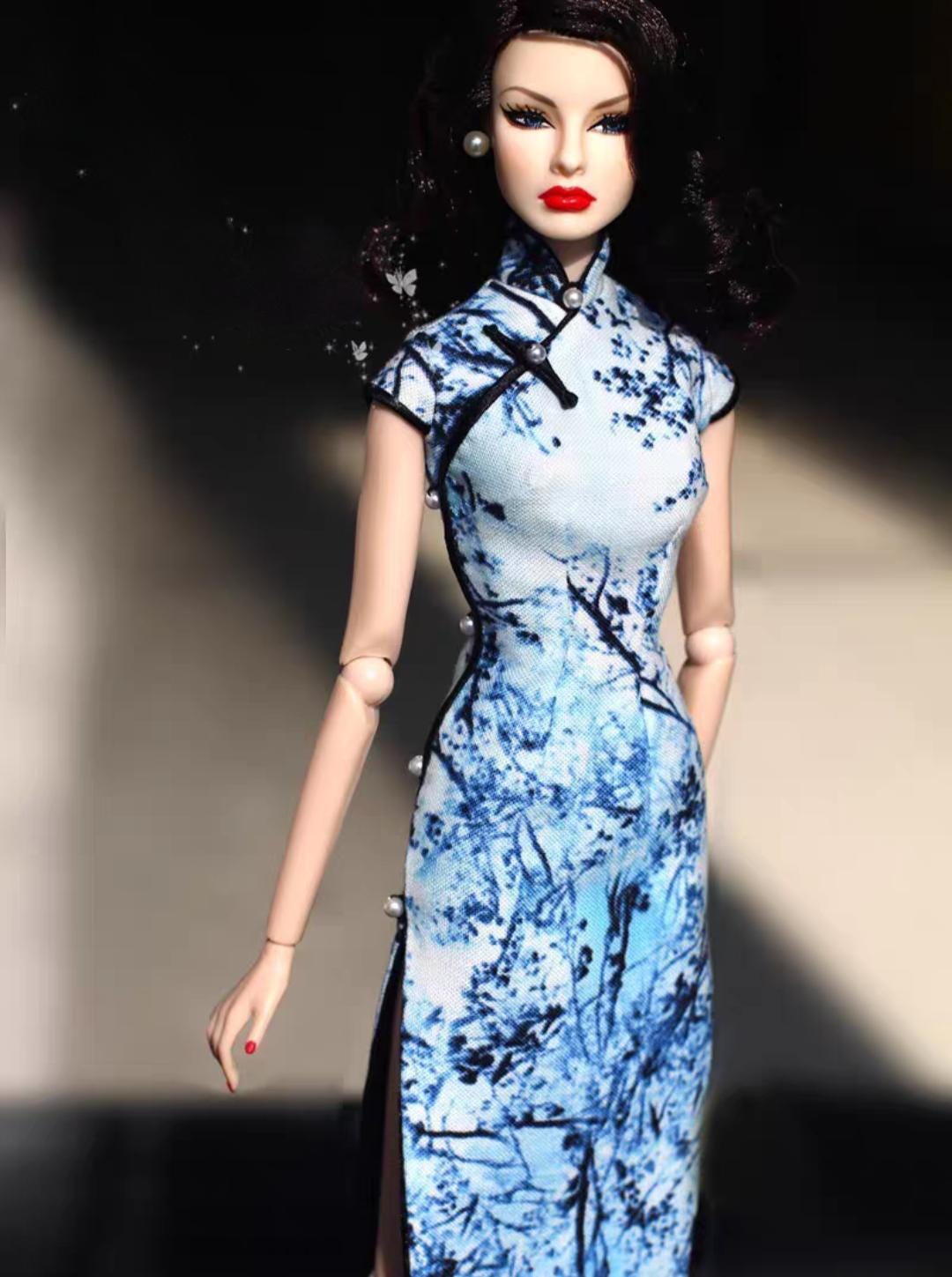 Artist Qipao/traditional Chinese Dress for Fashion Royalty /poppy