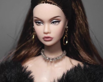 Testa di bambola Poppy Parker personalizzata e ridipinta (OOAK) /Fashion Royalty Integrity Toys/ NuFace