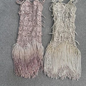 1/6 Scale Miniature Crochet  Beads Dress for /Fashion Royalty/Nuface/ Fashion Dolls