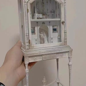 1/24 scaleDollhouse with Full Furniture/Delicate Dollhouse with Furnitures/ Dollhouse for 1/6 Scale dollhouse Diorama/Dolls