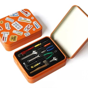 Miniature 1/12 Scale Tool Box With All kinds of Tools