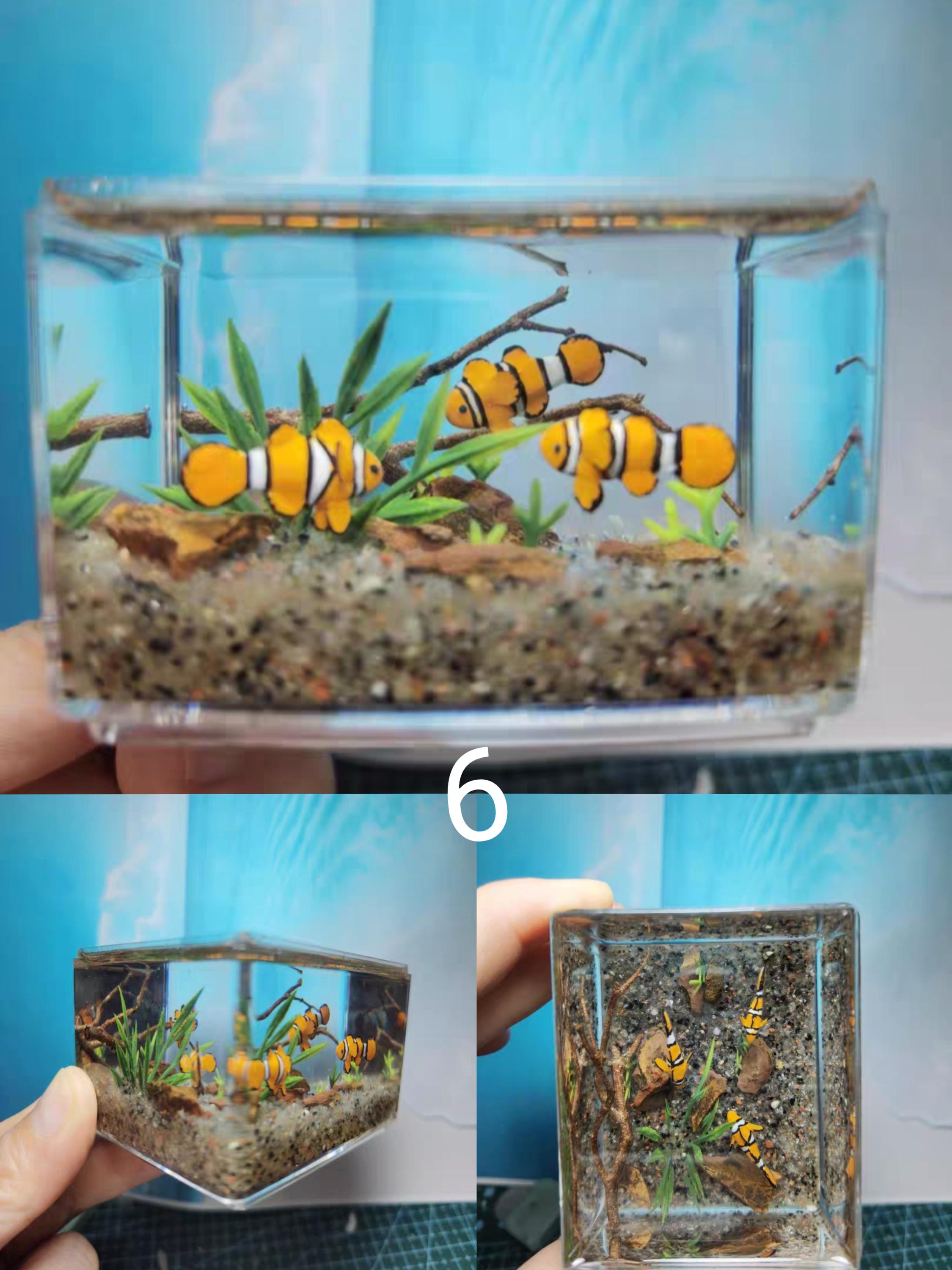 Picture of Miniature 1/6 Scale Aquarium /goldfish Tank/dollhouse Decoration ...