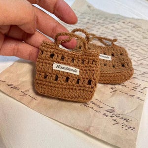 1/6 Scale Miniature Crochet Bag/Tote/Shoulder Bag/Crochet Art