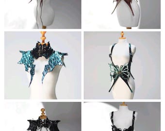 Artist Y2K Butterfly Bra/Top/Vest/Collar for Fashion Royalty /Poppy Parker/Fashion Doll