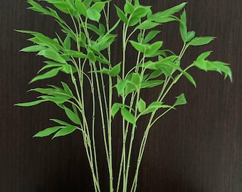 Miniatur Pflanzen/Künstliche Tropische Pflanzen/Handgemachte Ton Pflanzen Bambus für Puppenhaus Diorama