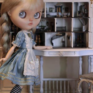 1/24 scaleDollhouse with Full Furniture/Delicate Dollhouse with Furnitures/ Dollhouse for 1/6 Scale dollhouse Diorama/Dolls
