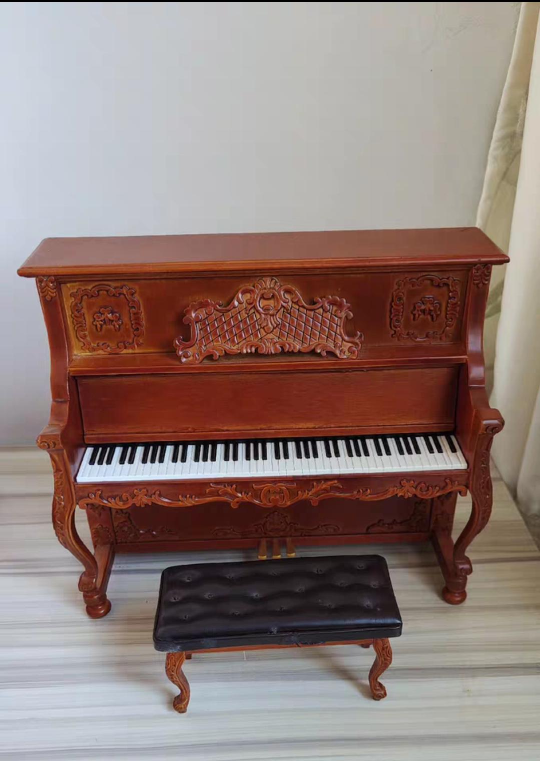 Miniature 1/6 Scale Upright Piano for Dollhouse - Etsy