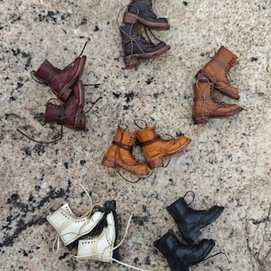 Leren gevechtslaarzen voor Blythe/Obitsu22/24/Jacoosun/Fashion Dolls