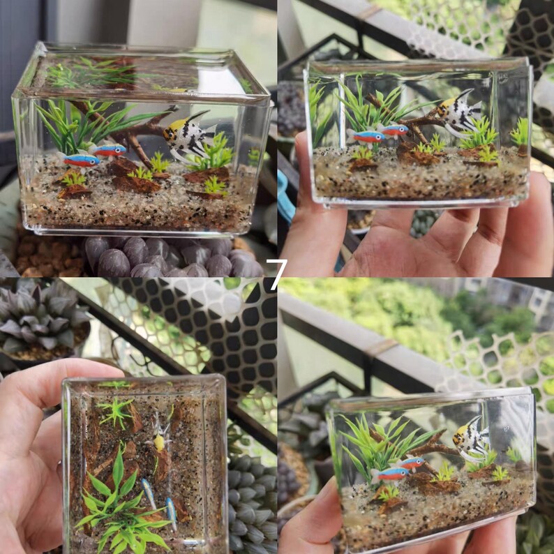 Picture of Miniature 1/6 Scale Aquarium /goldfish Tank/dollhouse Decoration ...