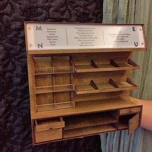 1/6 Miniatur Puppenhaus Möbel Schrank/Seitenschrank/Regal