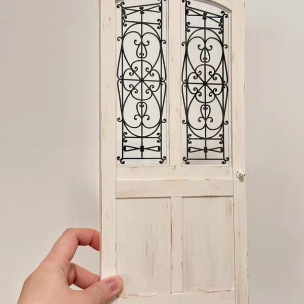 Deur poppenhuis schaal 1/6