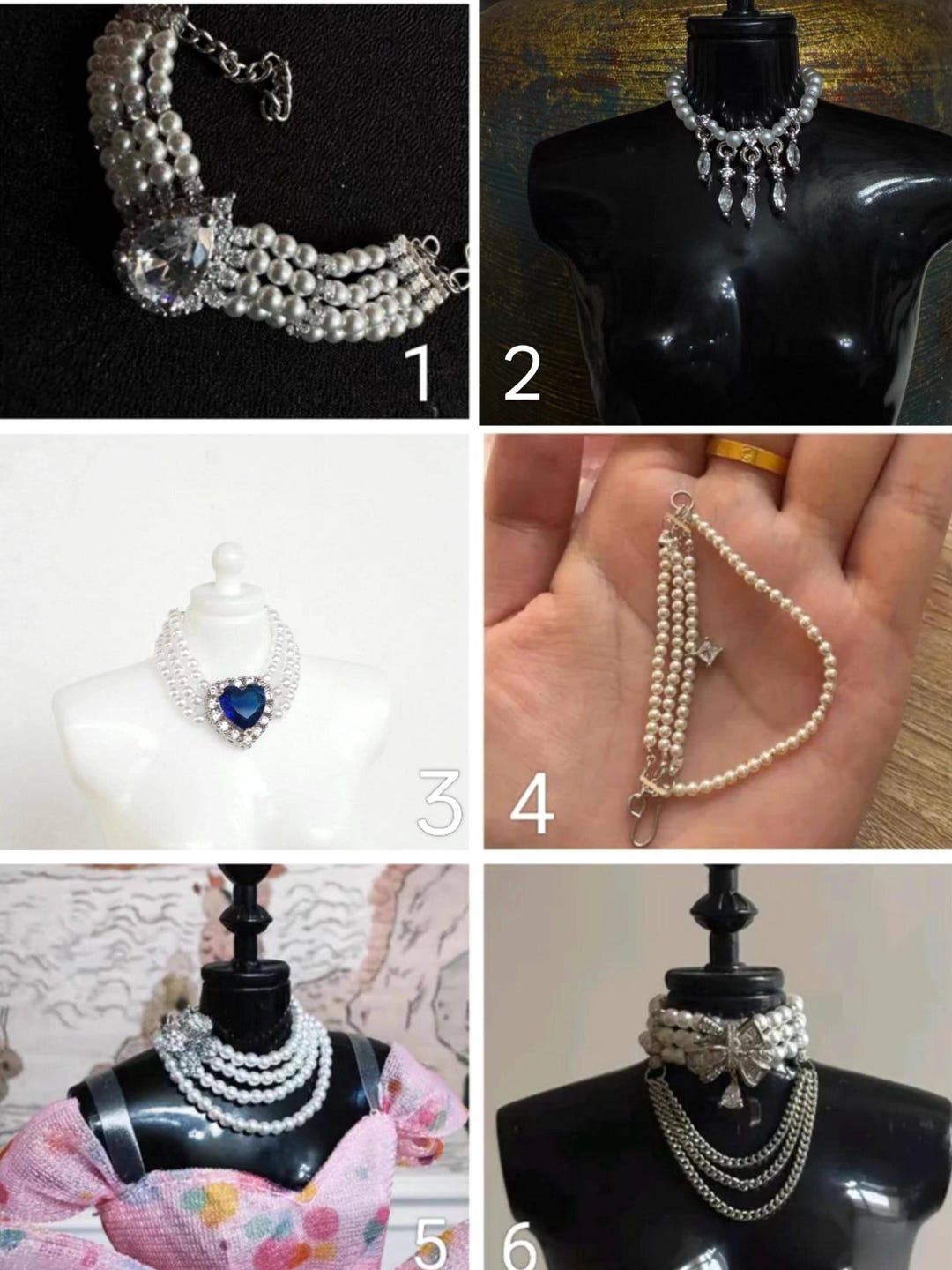 1/6 Scale Jewelry Necklace/chocker for Fashion Dolls - Etsy