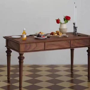 1/6 Scale Miniature Dollhouse Furniture Dining Table/Desk