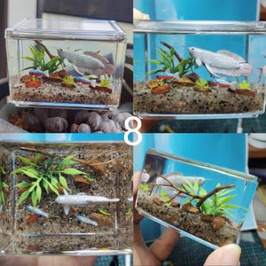 Picture of Miniature 1/6 Scale Aquarium /goldfish Tank/dollhouse Decoration ...