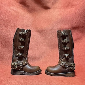 Leather Riding boots for Blythe/Obitsu22/24/Jacoosun/Fashion Dolls