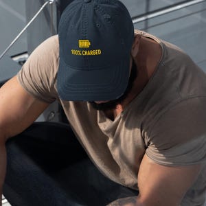Distressed Dad Hat - Unisex Cotton Twill Baseball Cap, Low Profile Vintage Style Hat, Adjustable Strap, Soft Crown Cap