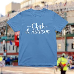 Clark & Addison T-Shirt | Baseball Fan Custom Colors Unisex Soft Cotton Tee