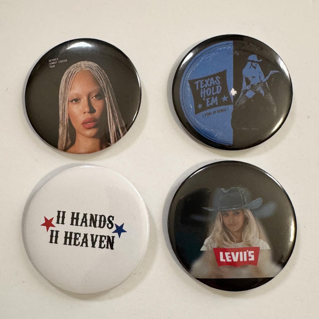 Texas Hold ‘EM - Cowboy Carter Beyoncé Beyhive Buttons - Etsy