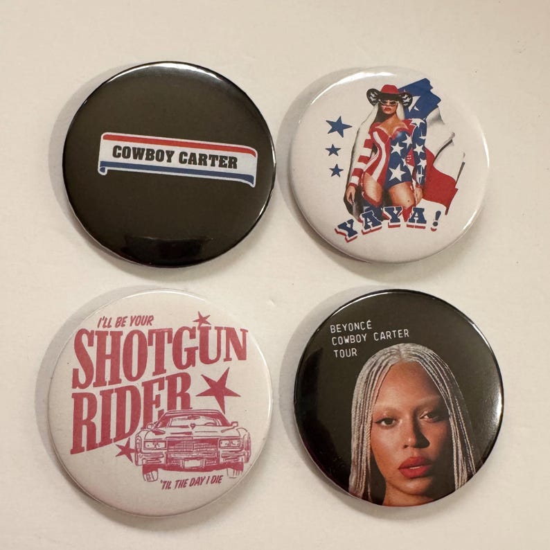 Shotgun Rider - Cowboy Carter Beyoncé Beyhive Buttons - Etsy