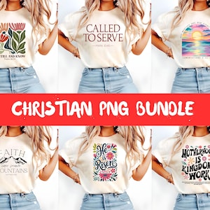 6 Christian PNG Bundle | Religious Graphics Pack | Faith-Based Design Collection | Biblical Art Bundle | Christian Digital Downloads