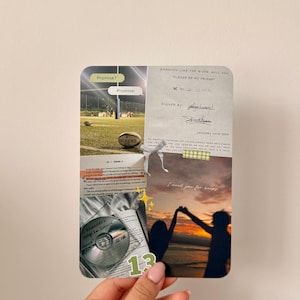 Puede incluir: Un collage con un balón de rugby, un CD y una silueta de puesta de sol. El texto incluye "Promise?", "Shannon Like the River, Will You Please Be My Friend" y "Shannon's Songs For Johnny". El número "13" también es visible.